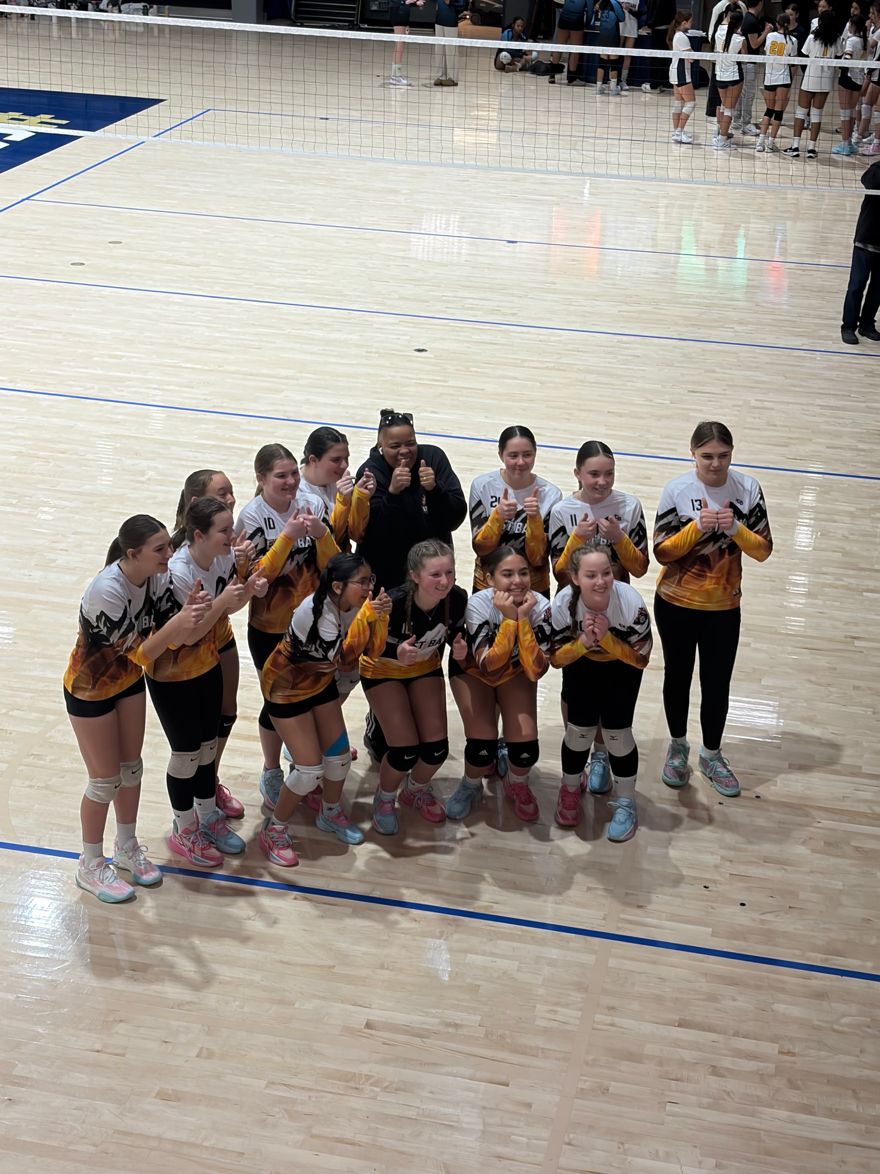 Volleyball Team Huddle