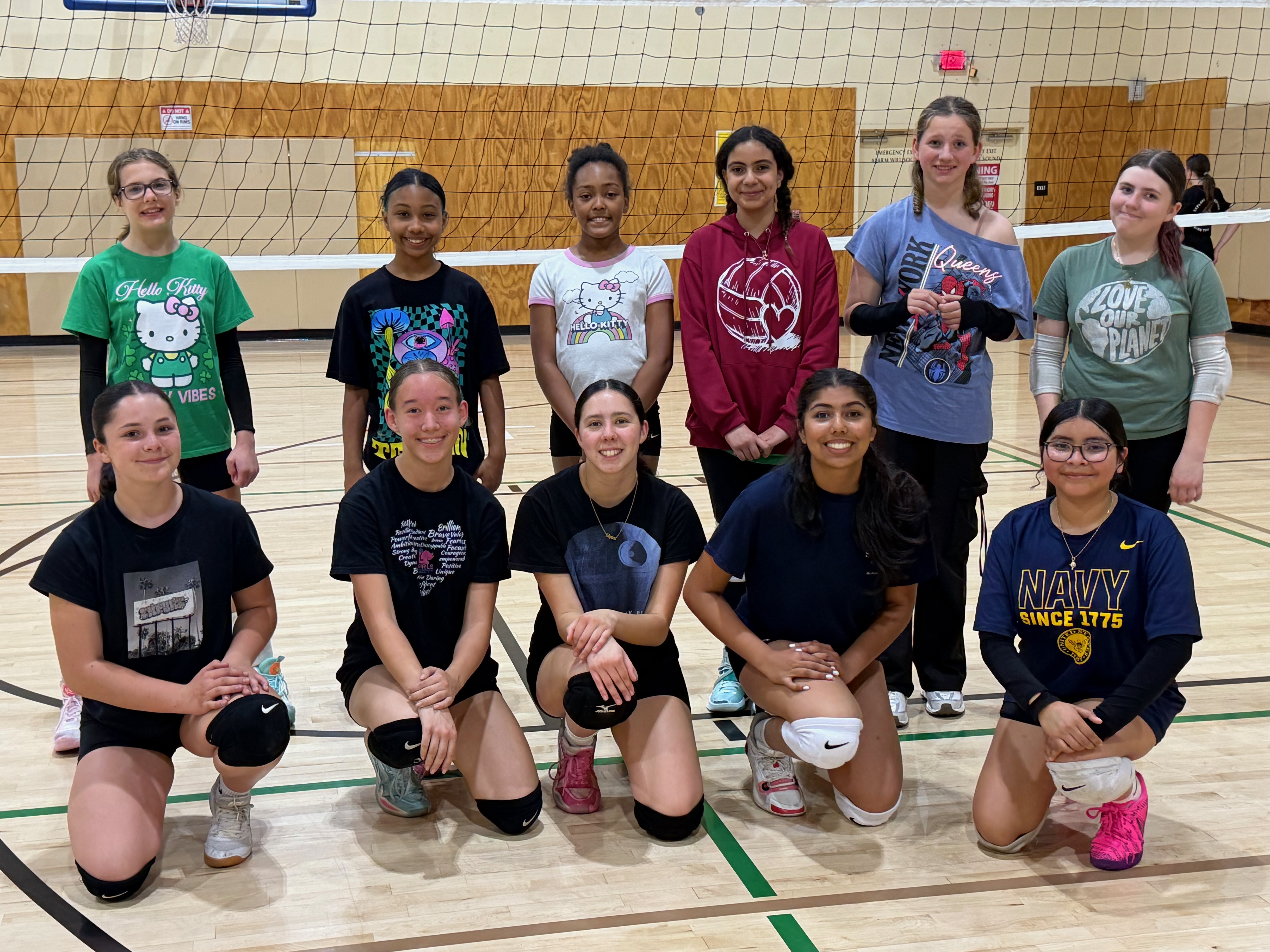 Girl serving volleyball